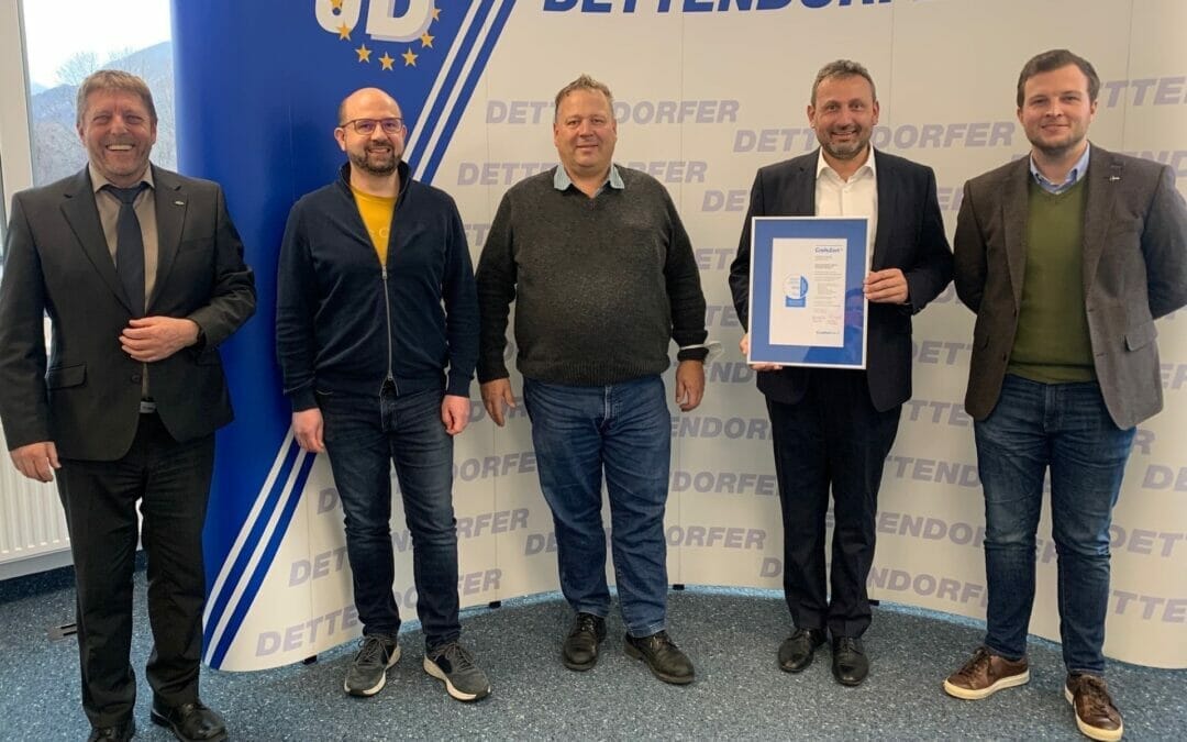 Dettendorfer Spedition receives CrefoZert creditworthiness certificate for the 5th time