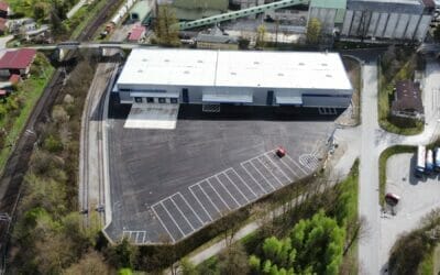 Inbetriebnahme der neuen Lagerhalle