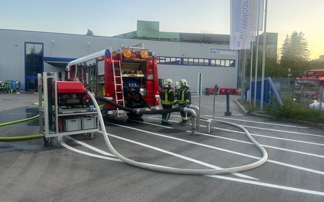 Fire drill in Hall 3